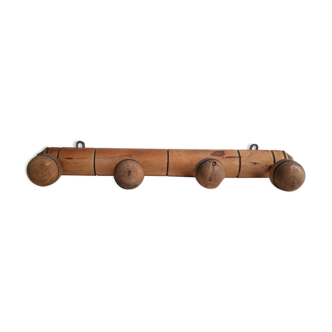 Wooden coat rack