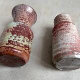 Set of 2 vintage ceramic vases