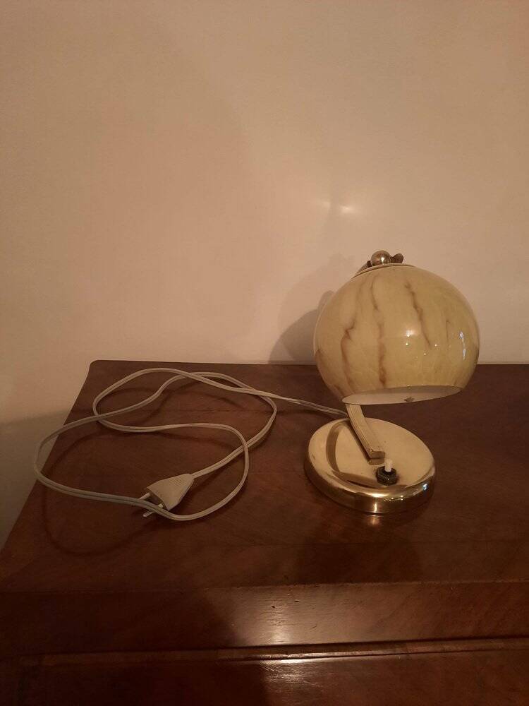 Bauhaus Brass Table Lamps, Germany, 1930s