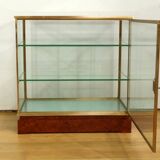 Display Cabinet in Brass and Elm – 1950