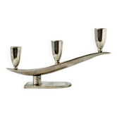 Art Deco solid silver candle holder