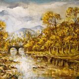 Bords de l'Ain par André Petit Jean (1817-1896)