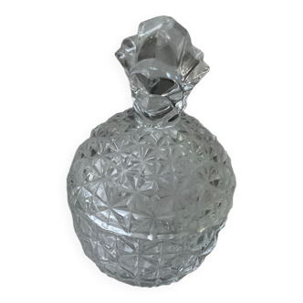 Vintage glass pineapple candy box