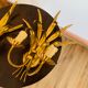 Pair of gilded wall sconces sheaves of wheat