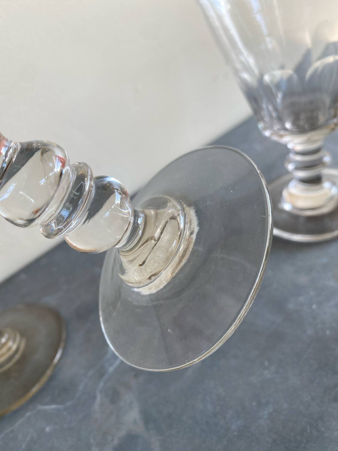 Antique faceted glasses