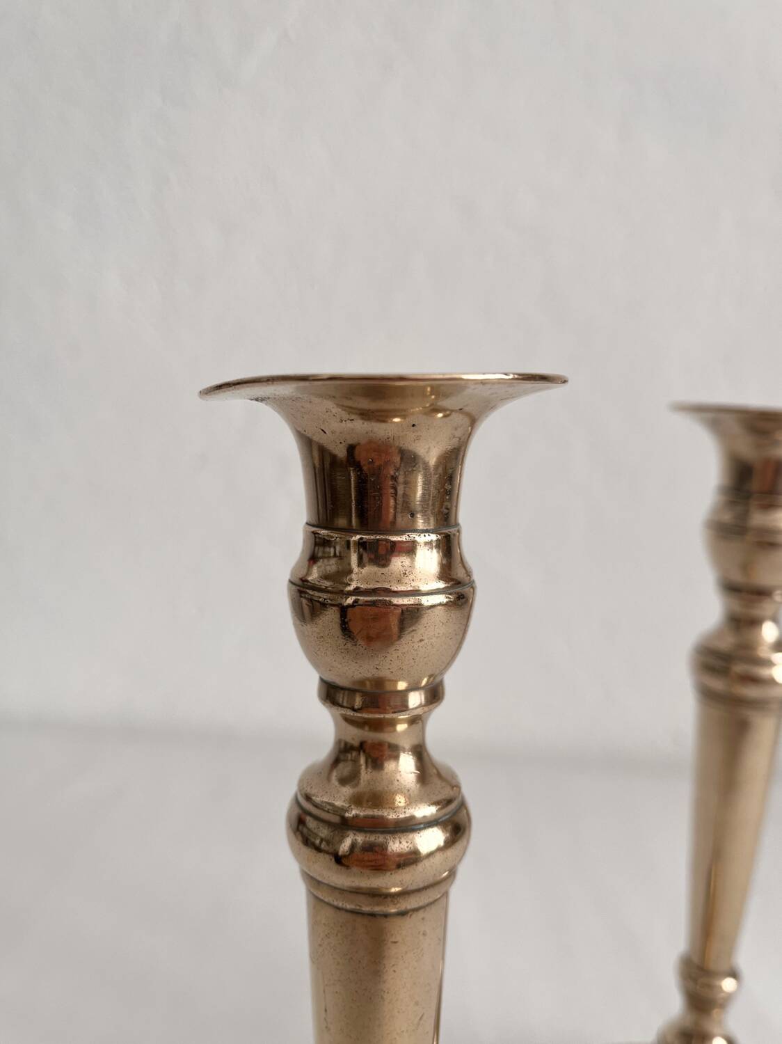 Antique candlesticks candlesticks baluster in brass copper
