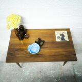 Vintage coffee table double tray