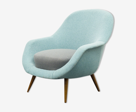 Fauteuil boule, bi-colore