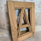 Vintage wooden frame letter A