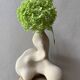 Vase grès blanc brut