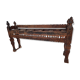 Artisanal wooden console, late 19th century.