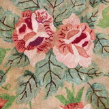 Tapis ancien Américain Hooke fait main 82x134cm, 1900
