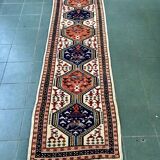 Tapis galerie Persan ancien en laine noué main