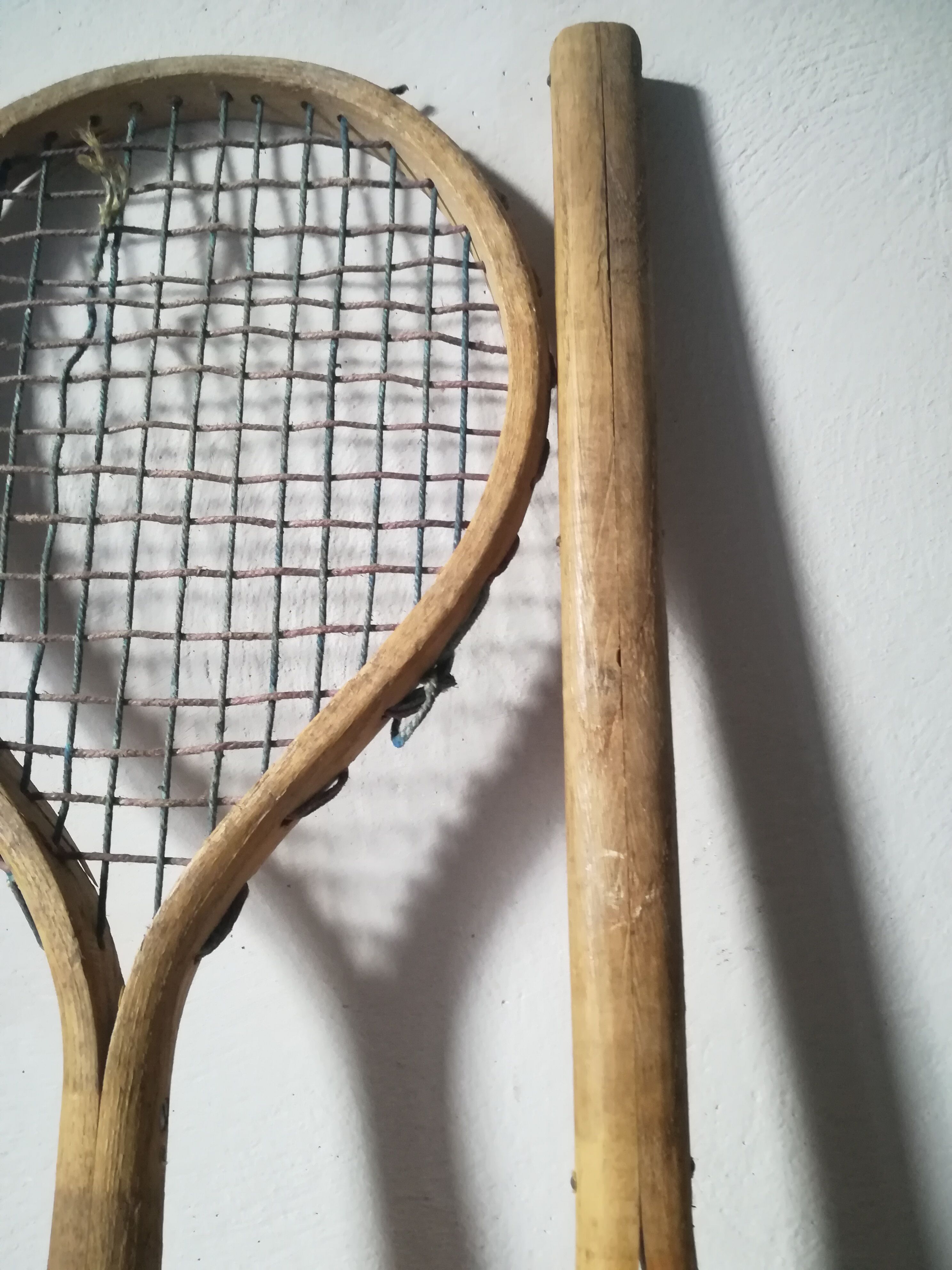 Duo of old wooden snowshoes