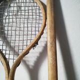 Duo of old wooden snowshoes