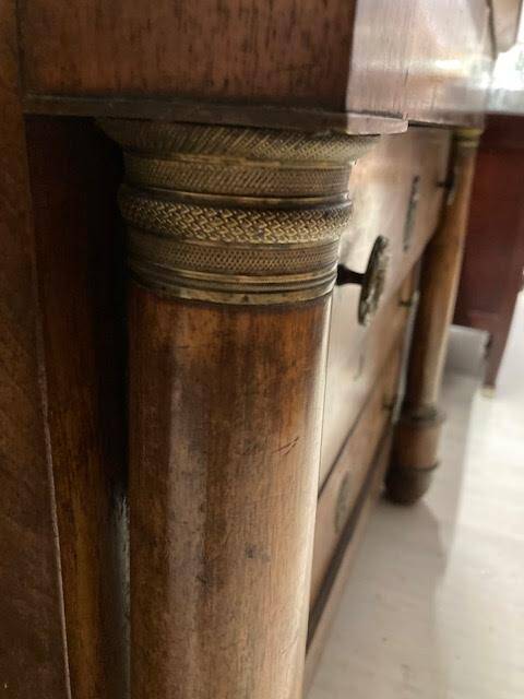 Empire style 4-drawer chest of drawers