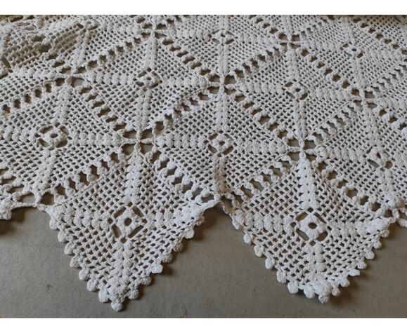 Ancien Couvre Lit Au Crochet En Coton Fait Main Vintage Selency Ancien Couvre Lit Au Crochet En Coton Fait Main Vintage Selency
