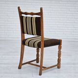 1970s, set 6 pcs of Danish dinning chairs, original good condition, oak wood.