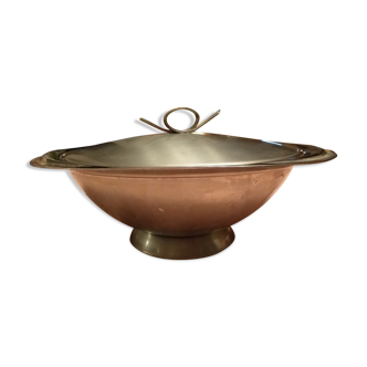 Stainless steel tureen or serving dish