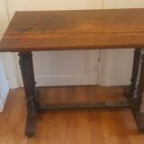 Bistro table with patinated top