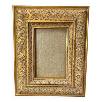 Golden wooden frame
