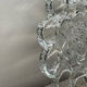 Crystal glass egg dish/tray by August Walther Glass
