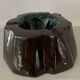 Vintage glazed terracotta ashtray