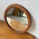 Woven wicker round mirror 1960