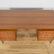 Mid-century freestanding teak desk by Kai Kristiansen for Feldballes Møbelfabrik, 1960s