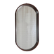 Large vintage modernist oval wall mirror from the mid-century, Italy 1960s.