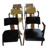 Set of 6 Hillestak Armchairs by designers Lucienne and Robin Day, Hill editions.