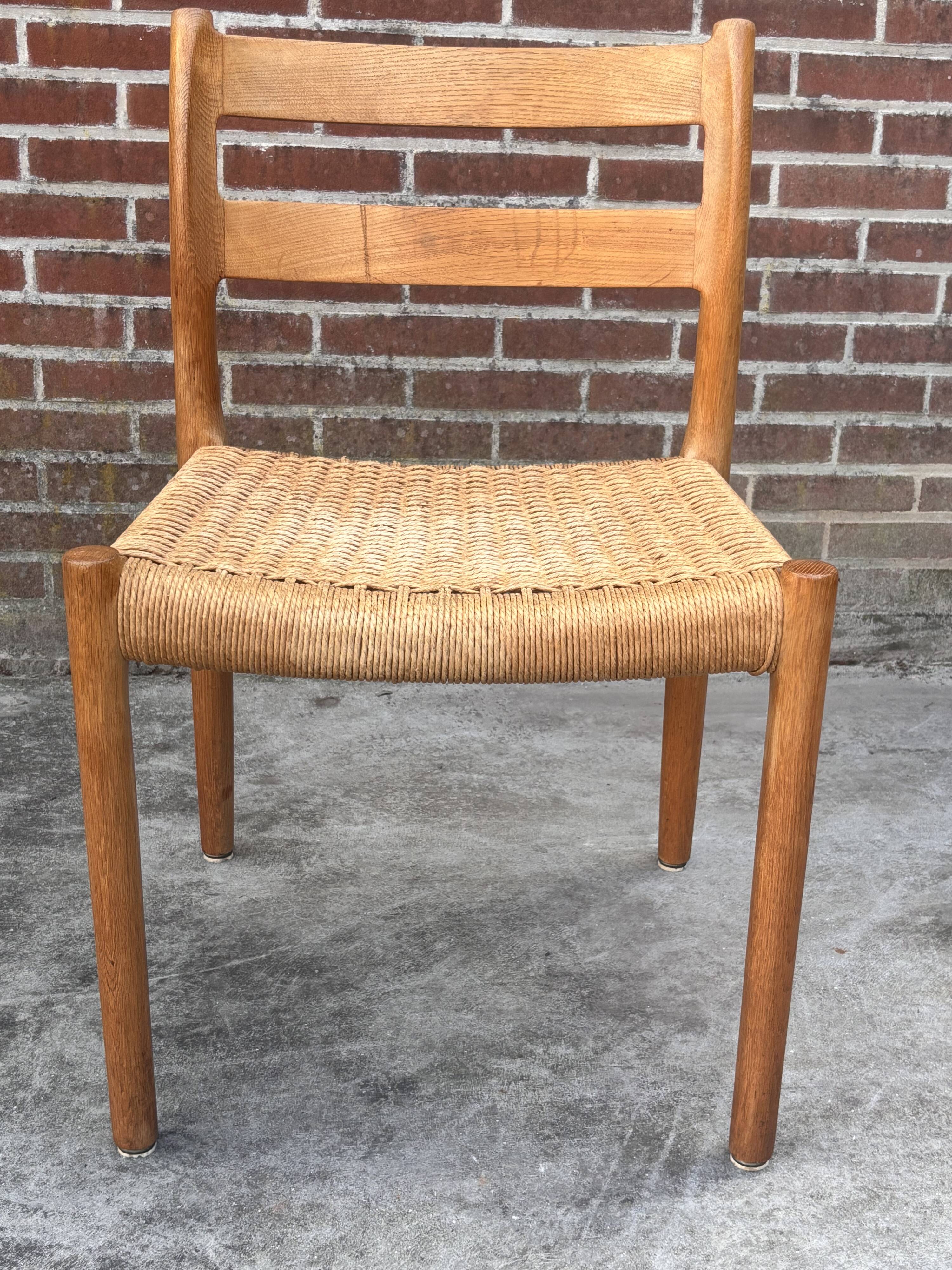 Mid Century Niels O Moller Chair model 84 Danish Design