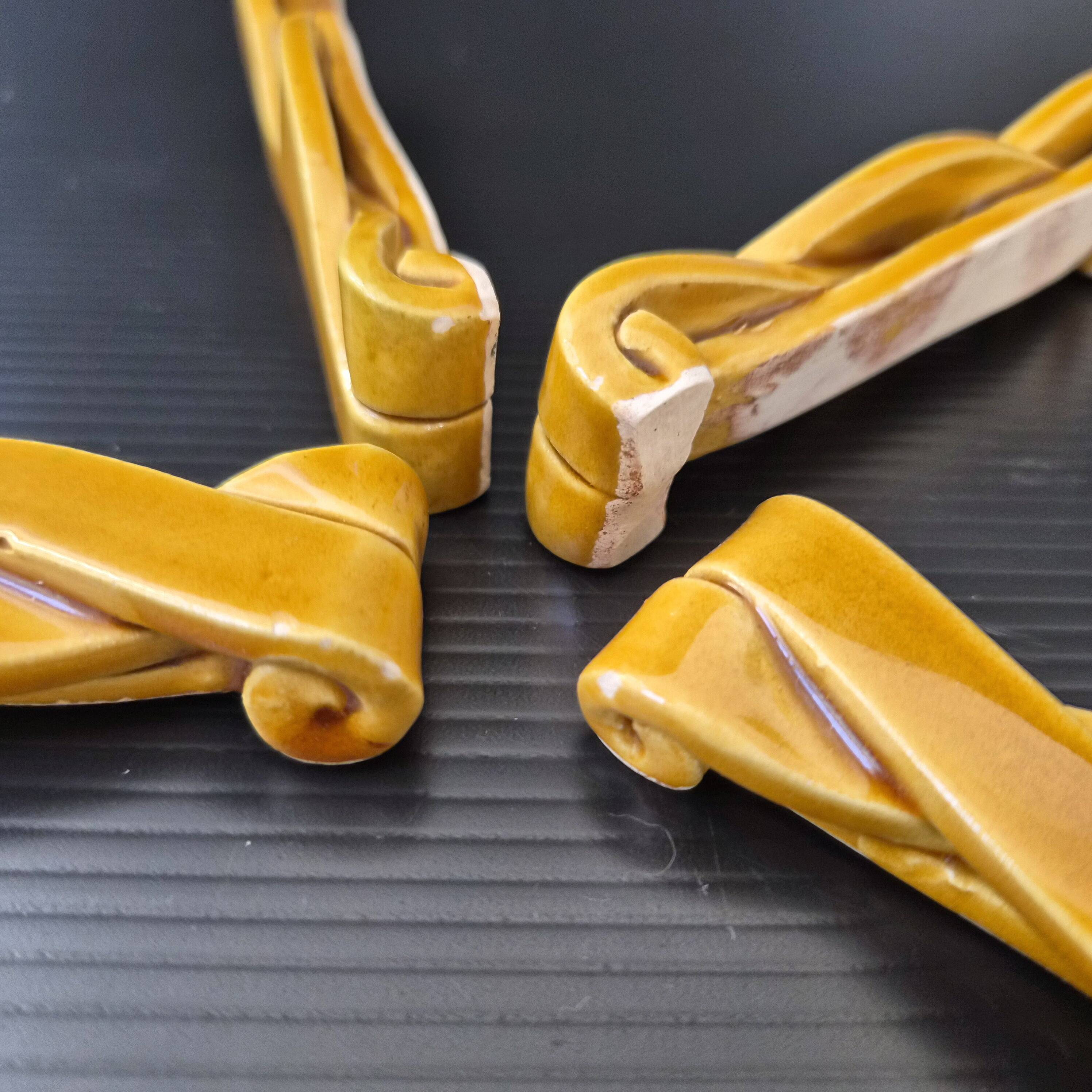 Vallauris trivets, knife holders and bottle coasters