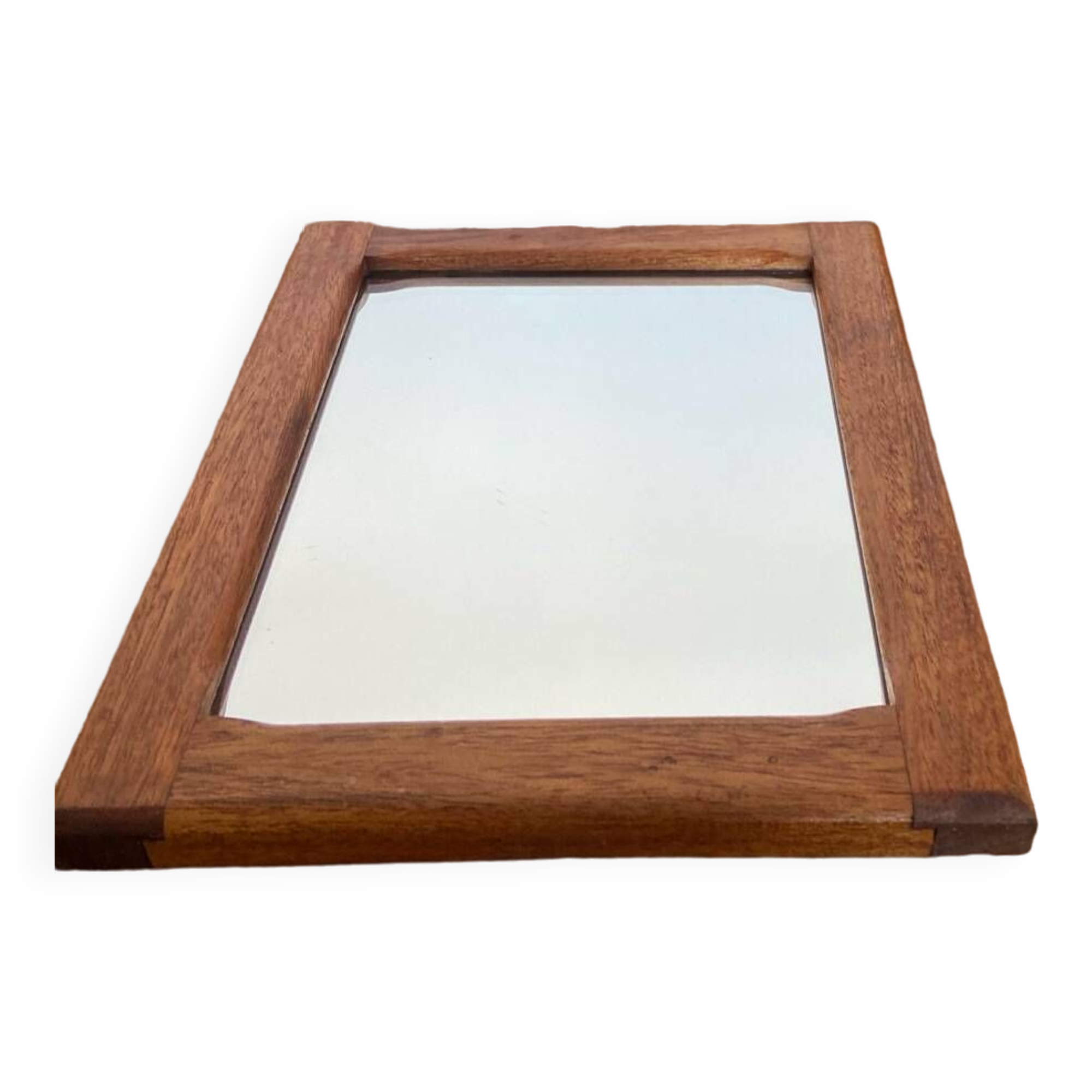 Vintage Scandinavian teak mirror