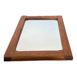 Vintage Scandinavian teak mirror