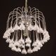 Set of 2 Julia Roberts, Vintage White Murano Chandelier, 1980s