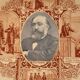 Plate Old Sarreguemines Minister Léon Gambetta 19th