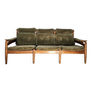 Canapé en chêne trois - places