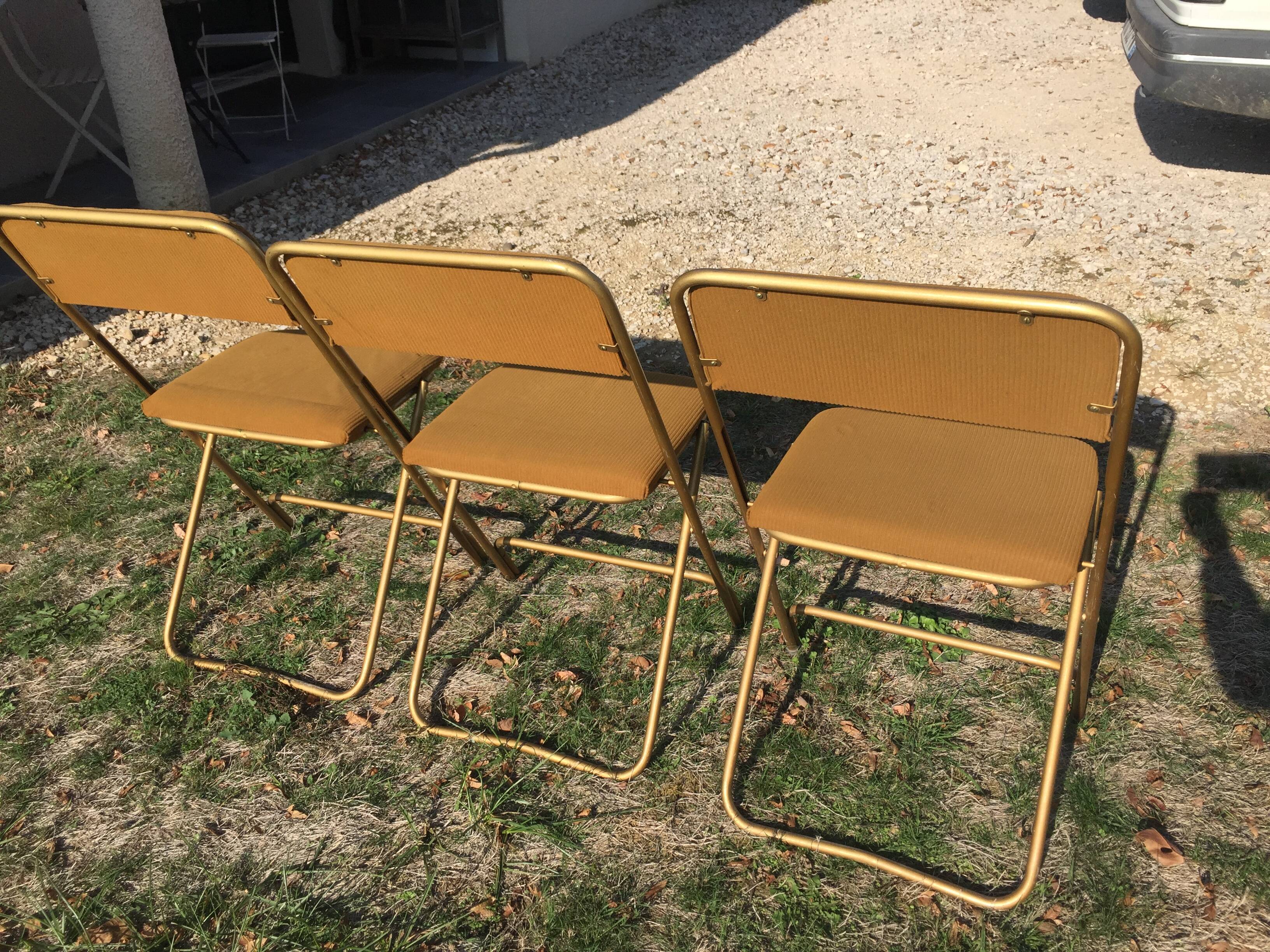 3 Chairs Folding vintage