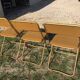 Suite de 3 chaises pliantes vintage