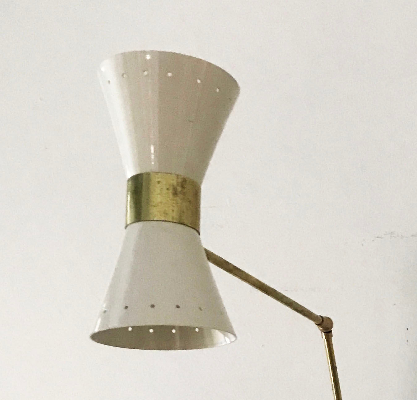 Double hinged wall light design years 50