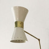Double hinged wall light design years 50