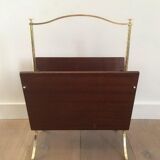 Magazine rack with claw feet. Maison Jansen