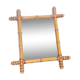 Ancient bamboo/rotin mirror 49 x 43 cm