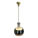Glass and aluminum pendant light, design Rolf Krüger for Staff Leuchten, P118