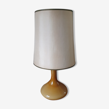 Vintage glass table lamp by Jacob E. Bang for Holmegaard