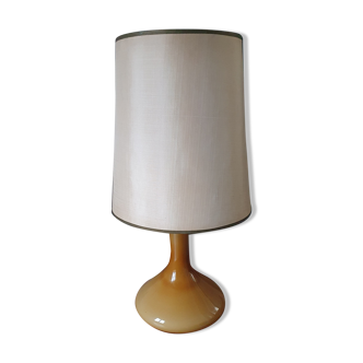 Vintage glass table lamp by Jacob E. Bang for Holmegaard
