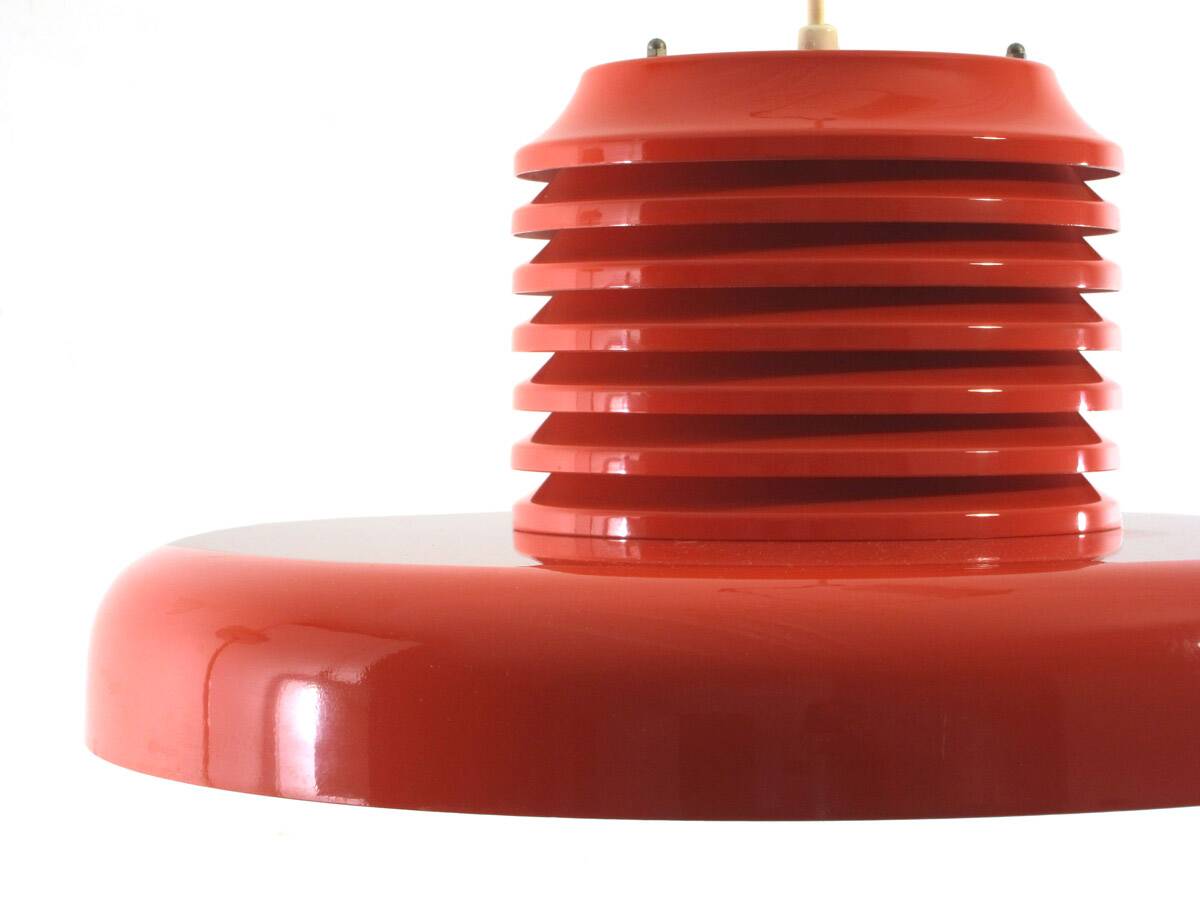 Ferrari red Hans Agne Jakobsson mid-century pendant