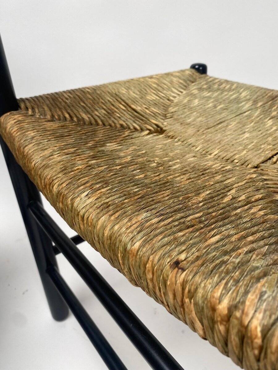 Mid-Century Dordogne Chairs in the style of Charlotte Perriand, 1960s, Set of 4