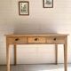 3-drawer oak desk